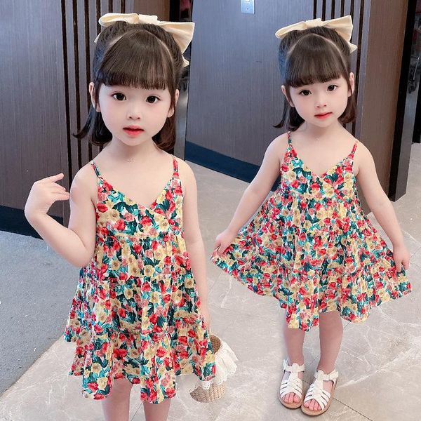 girl's dresses girls sling beach dress summer children korean fashion little girl western princess tide, Red;yellow
girl's dresses girls sling beach dress summer children korean fashion little girl western princess tide, Red;yellow