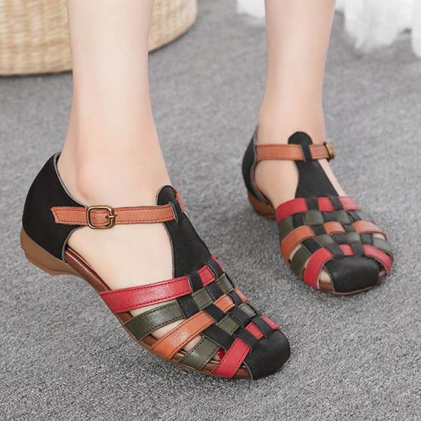 sandals johnature retro shoes women genuine leather buckle strap flat with 2021 mixed colors handmade concise ladies, Black
sandals johnature retro shoes women genuine leather buckle strap flat with 2021 mixed colors handmade concise ladies, Black