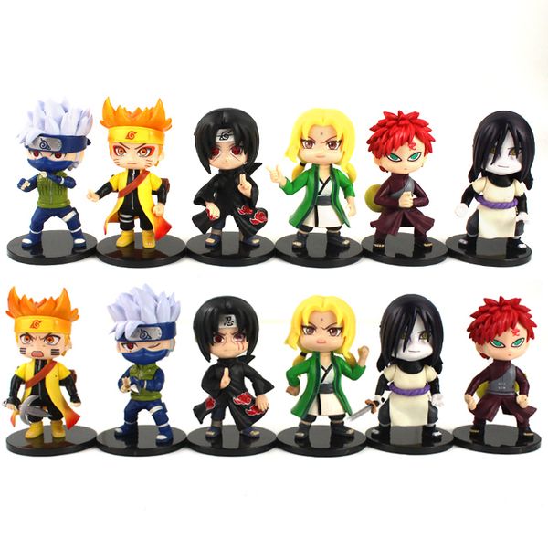 6pcs/set 10cm naruto shippuden anime kakashi orochimaru tsunade gaara unchiha itachi pvc action mini model toys dolls kids gift
6pcs/set 10cm naruto shippuden anime kakashi orochimaru tsunade gaara unchiha itachi pvc action mini model toys dolls kids gift