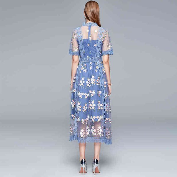 casual dresses summer 2021 designer new women's fashion party elegant chic gentlewoman mesh embroidery midi dres, Black;gray
casual dresses summer 2021 designer new women's fashion party elegant chic gentlewoman mesh embroidery midi dres, Black;gray
