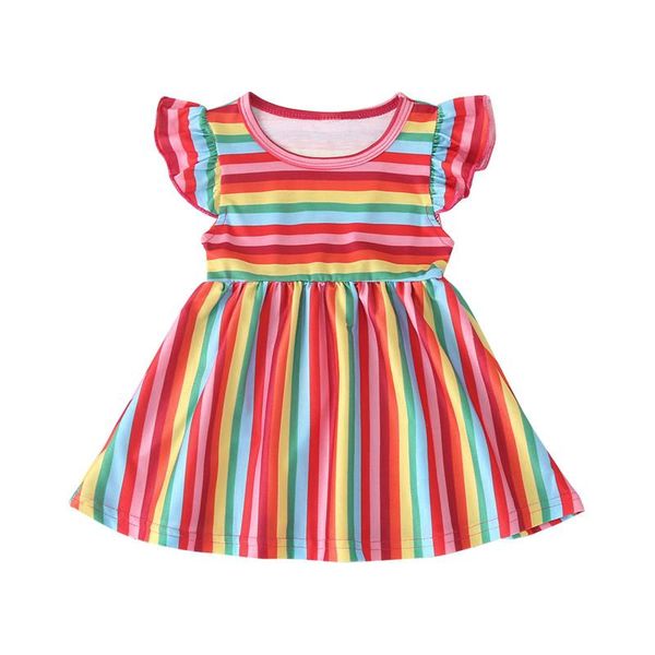 girl's dresses kids baby girls fashion sleeve rainbow striped dress stylish causal loose summer mini children 2021 vestidos, Red;yellow
girl's dresses kids baby girls fashion sleeve rainbow striped dress stylish causal loose summer mini children 2021 vestidos, Red;yellow