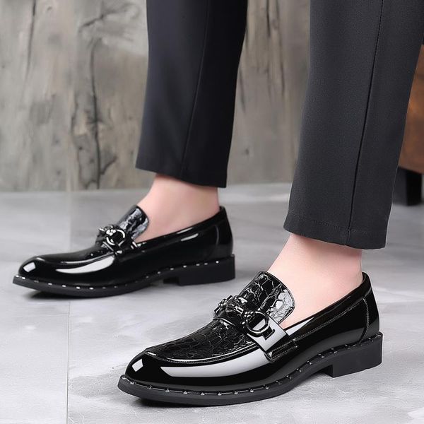 brand men formal shoes business sneakers dress fashion party pointed wedding loafers, Black
brand men formal shoes business sneakers dress fashion party pointed wedding loafers, Black