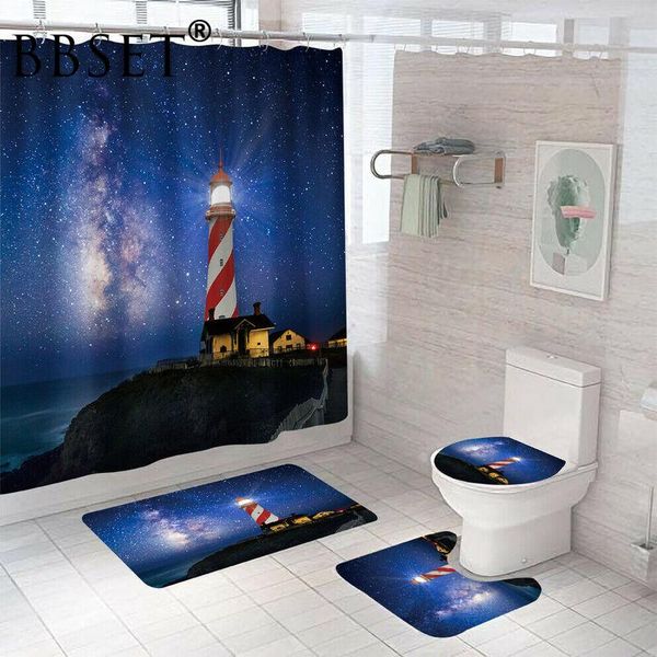 lighthouse under the night shower curtain 4 piece toilet lid cover anti-slip thick rugs bath mat kids bathroom set home decor curtains
lighthouse under the night shower curtain 4 piece toilet lid cover anti-slip thick rugs bath mat kids bathroom set home decor curtains