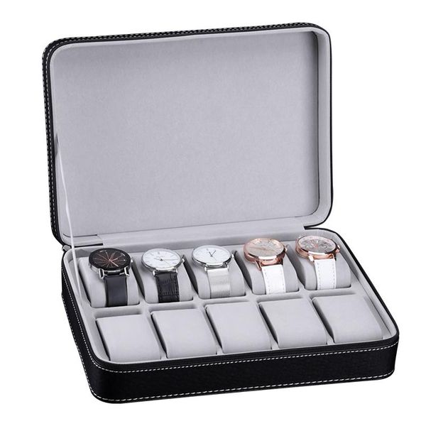 watch boxes & cases 2021 6/10/12 slots portable leather box your good organizer jewelry storage zipper easy carry men, Black;blue
watch boxes & cases 2021 6/10/12 slots portable leather box your good organizer jewelry storage zipper easy carry men, Black;blue