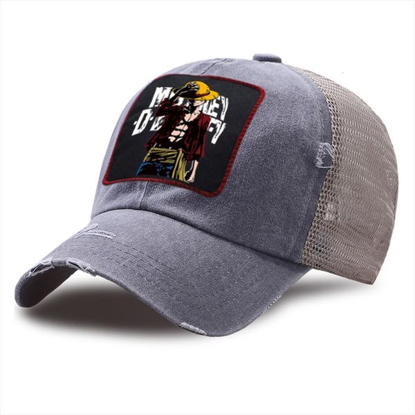 streetwear outdoor mesh baseball cap one piece cartoon snapback hat breathable sports trucker hats cotton caps, Blue;gray
streetwear outdoor mesh baseball cap one piece cartoon snapback hat breathable sports trucker hats cotton caps, Blue;gray