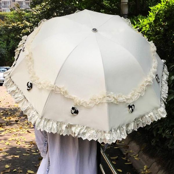 umbrellas princess sun umbrella white lace female sunscreen anti-uv three folding portable windproof sunny rain dual-use
umbrellas princess sun umbrella white lace female sunscreen anti-uv three folding portable windproof sunny rain dual-use