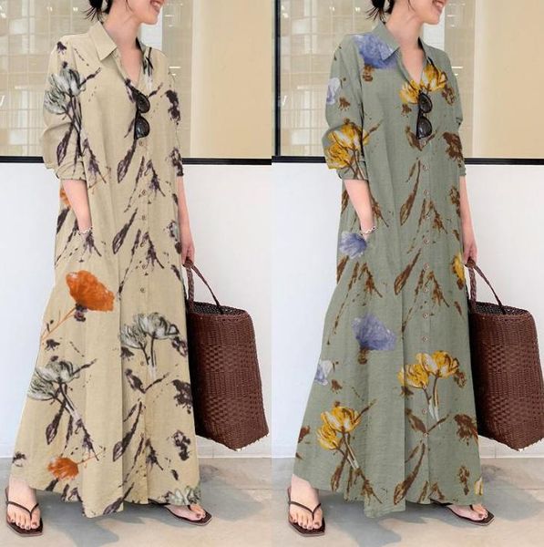 casual dresses european and american style cotton color lapel long-sleeved pocket simple loose long cardigan dress, Black;gray
casual dresses european and american style cotton color lapel long-sleeved pocket simple loose long cardigan dress, Black;gray