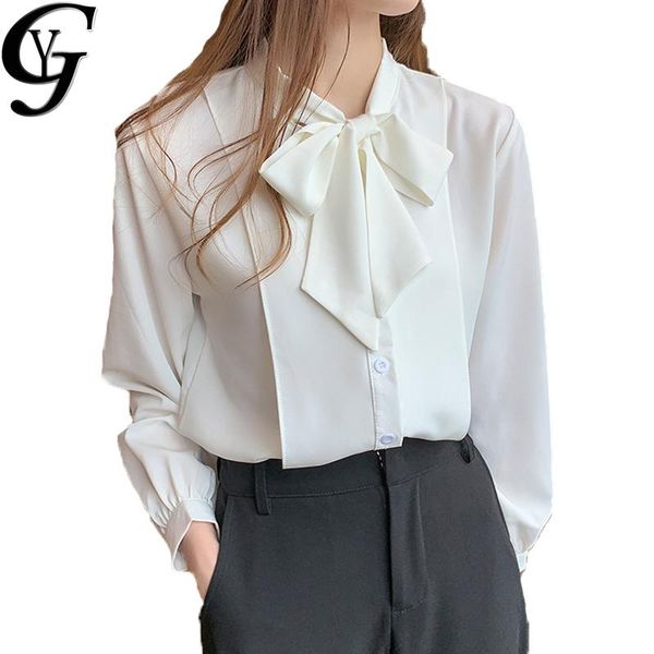 korean bow neck women chiffon blouse formal work wear ol style ladies elegant solid long sleeve shirts blusas mujer women's blouses &, White
korean bow neck women chiffon blouse formal work wear ol style ladies elegant solid long sleeve shirts blusas mujer women's blouses &, White