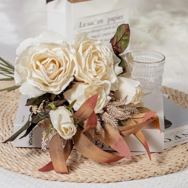 decorative flowers & wreaths rose bouquet home decoration simulation fake green plants holiday wedding supplies bedroom christmas
decorative flowers & wreaths rose bouquet home decoration simulation fake green plants holiday wedding supplies bedroom christmas