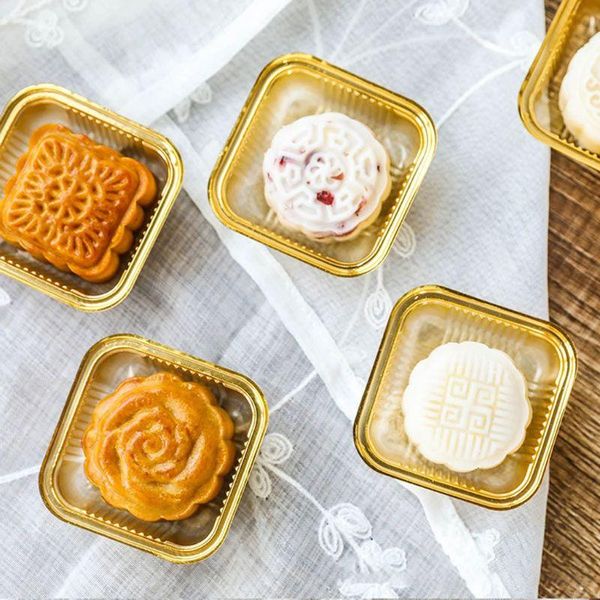 gift wrap 100pcs 50/63-80/100g square moon cake tray mooncake package box container holder
gift wrap 100pcs 50/63-80/100g square moon cake tray mooncake package box container holder