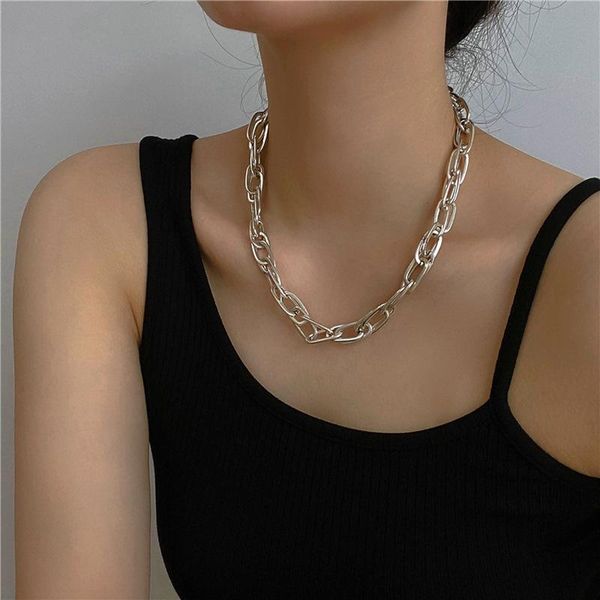 chains origin summer punk hip hop chunky necklaces for women silver color twisted wide curb linked choker necklace pendientes
chains origin summer punk hip hop chunky necklaces for women silver color twisted wide curb linked choker necklace pendientes