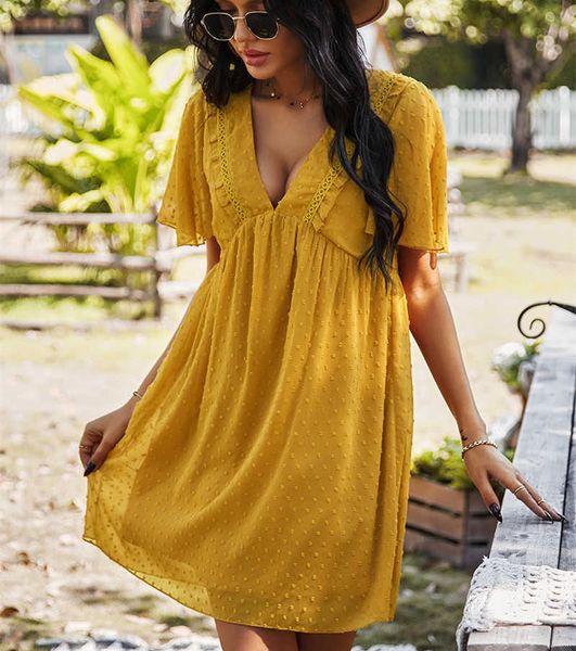 lace dress deep v neck mesh short sleeve summer beach dresses fashion american high waist female dress arrival 210625, Black;gray
lace dress deep v neck mesh short sleeve summer beach dresses fashion american high waist female dress arrival 210625, Black;gray
