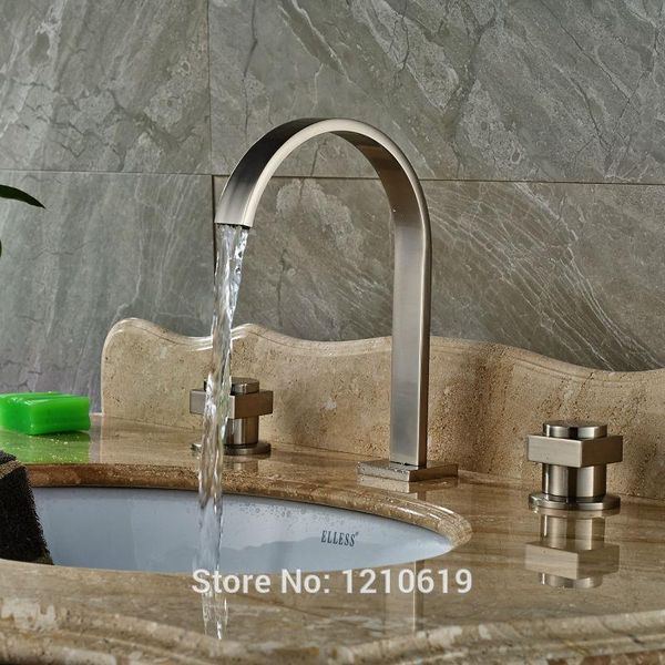 bathroom sink faucets ly nickel brushed swan faucet cold& water tap deck mount basin mixer three holes
bathroom sink faucets ly nickel brushed swan faucet cold& water tap deck mount basin mixer three holes