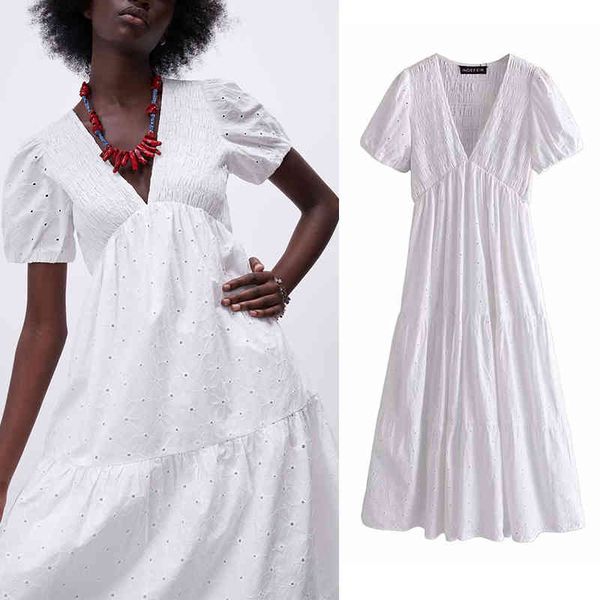 za summer women embroider dress v-neck solid puff sleeve dresses long lady party vestido elegant girl a-line causal outfits 210422, Black;gray
za summer women embroider dress v-neck solid puff sleeve dresses long lady party vestido elegant girl a-line causal outfits 210422, Black;gray