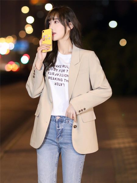 women's jackets vintage girl's loose blazer chic fall only girly breasted sleeve long suit elegant jackets ladies'coat 6mnp, Black;brown
women's jackets vintage girl's loose blazer chic fall only girly breasted sleeve long suit elegant jackets ladies'coat 6mnp, Black;brown