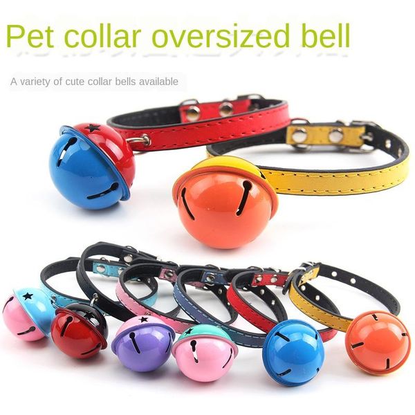 color big bell pet collar cat 1.0cm dog supplies 6 colors optional collars & leashes
color big bell pet collar cat 1.0cm dog supplies 6 colors optional collars & leashes