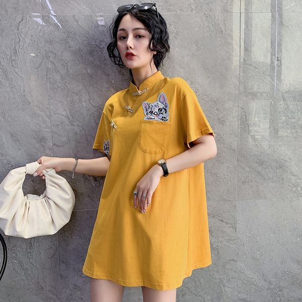 improve chinese dress qipao dresses summer 2021 harajuku oriental dress short chinese style clothing women cheongsam dress 10363, Red
improve chinese dress qipao dresses summer 2021 harajuku oriental dress short chinese style clothing women cheongsam dress 10363, Red