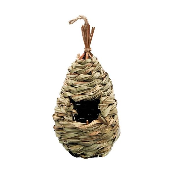 2pcs hummingbird house hanging wren finch birds for nesting hand woven outdoor tree decorations tb bird cages
2pcs hummingbird house hanging wren finch birds for nesting hand woven outdoor tree decorations tb bird cages