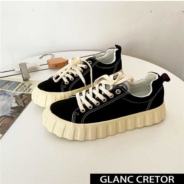women sneakers canvas shoes ladies fashion new casual flats shoes women's platform flats comfort vulcanized shoes korea style y0907, Black
women sneakers canvas shoes ladies fashion new casual flats shoes women's platform flats comfort vulcanized shoes korea style y0907, Black