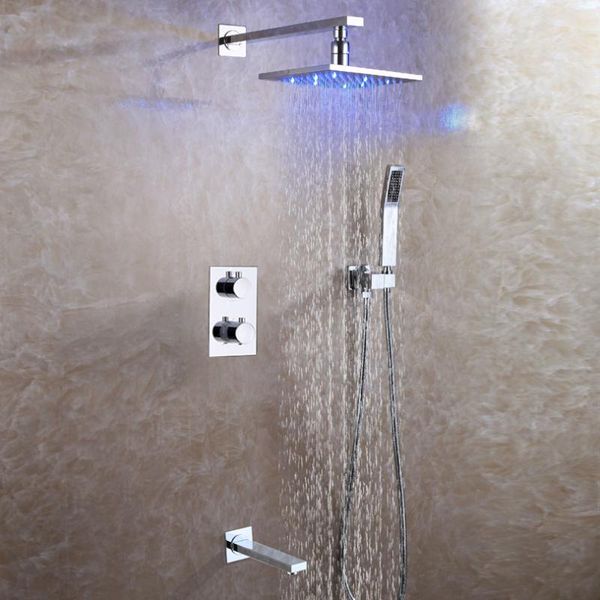 bathroom shower faucet set concealed thermostatic bath mixer system 8 inch brass led rain head sets
bathroom shower faucet set concealed thermostatic bath mixer system 8 inch brass led rain head sets