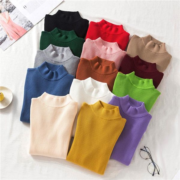 women's sweaters knitted sweater turtleneck women winter autumn 2021 long sleeve female slim thin ladies pullovers pull femme, White;black
women's sweaters knitted sweater turtleneck women winter autumn 2021 long sleeve female slim thin ladies pullovers pull femme, White;black