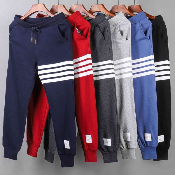 high version fog autumn couple wear striped cotton pant sports and leisure men's leggings pants fashion, Black
high version fog autumn couple wear striped cotton pant sports and leisure men's leggings pants fashion, Black