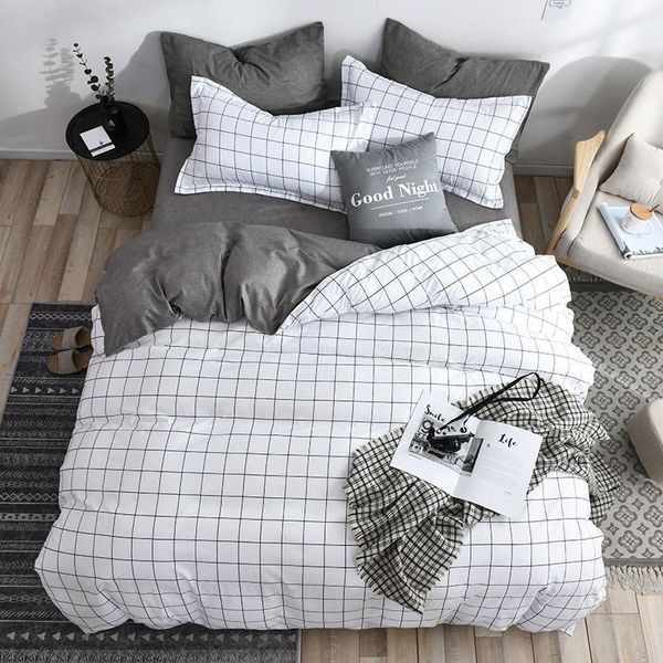 bedding sets 48 double side white black grid set brief style 3/4pcs bedspread bed linen euro home textiles printing bedclothes
bedding sets 48 double side white black grid set brief style 3/4pcs bedspread bed linen euro home textiles printing bedclothes