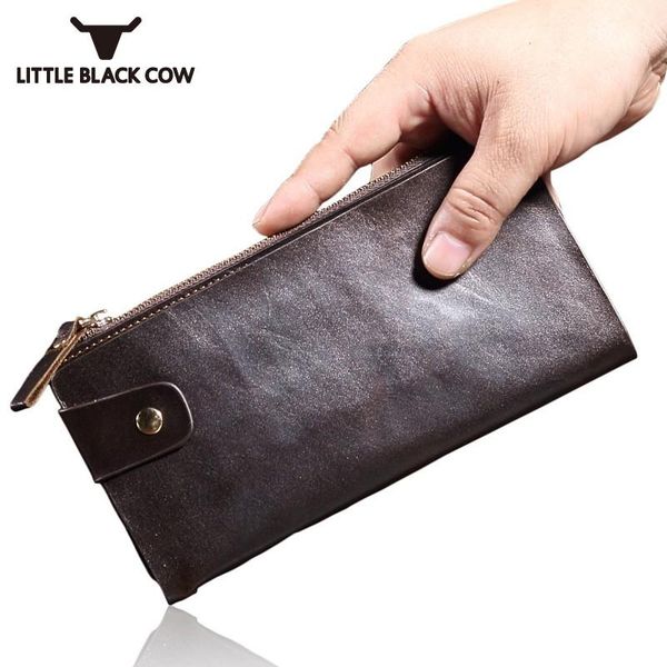 high capacity oil wax leather handy wallets business zip multifunction purse phone bags long clutch wallet monederos para, Red;black
high capacity oil wax leather handy wallets business zip multifunction purse phone bags long clutch wallet monederos para, Red;black