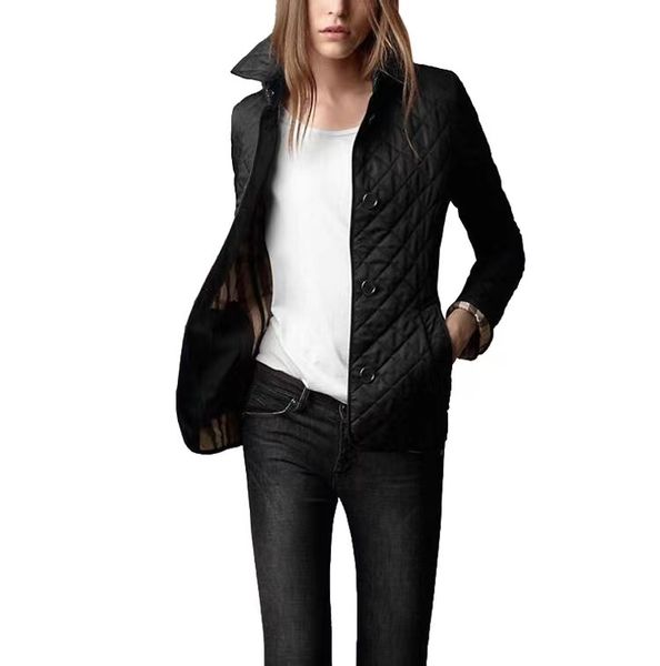 wholesale- women jacket winter autumn coat fashion cotton slim british style plaid quilting padded parkas, Black;brown
wholesale- women jacket winter autumn coat fashion cotton slim british style plaid quilting padded parkas, Black;brown