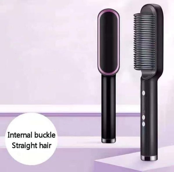 product ph680 temperture control hair straightener anti-scalding 2 in 1 curling straight dual purpose comb negative ion lazy straighteners, Black
product ph680 temperture control hair straightener anti-scalding 2 in 1 curling straight dual purpose comb negative ion lazy straighteners, Black