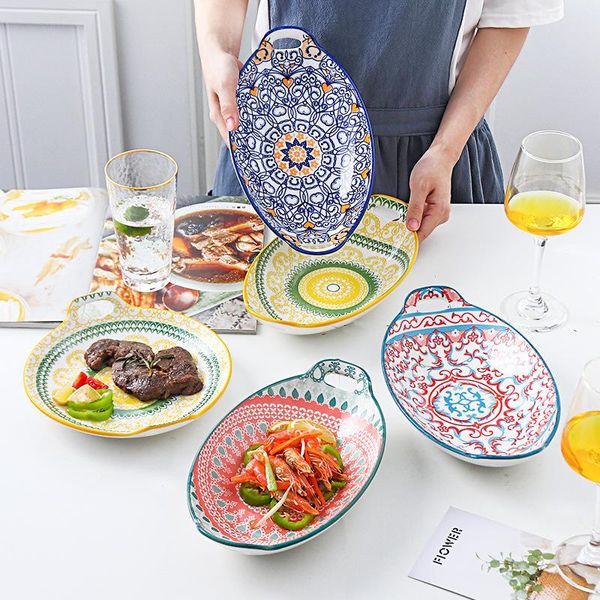 dishes & plates ceramic plates,bohemian hand-painted bakeware,cutlery,fish plate,salad plate,9-11 inch
dishes & plates ceramic plates,bohemian hand-painted bakeware,cutlery,fish plate,salad plate,9-11 inch