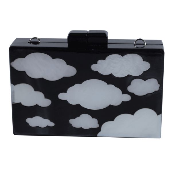 fashion evening bag women's horizontal square hard box with color matching cloud pattern acrylic
fashion evening bag women's horizontal square hard box with color matching cloud pattern acrylic