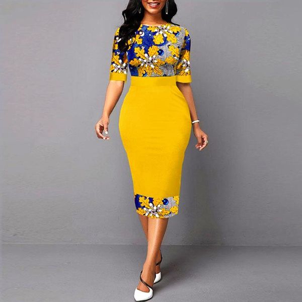 casual dresses floral print patchwork yellow dress elegant office lady for women 2021 o neck slim business formal pencil bodycon, Black;gray
casual dresses floral print patchwork yellow dress elegant office lady for women 2021 o neck slim business formal pencil bodycon, Black;gray