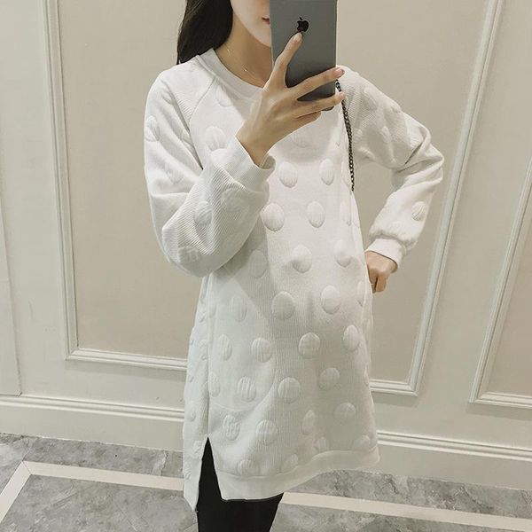 Maternity Dresses White Dress Autumn Winter Pregnancy Clothes For Pregnant Women 3D Wave Point Clothing Plus
Maternity Dresses White Dress Autumn Winter Pregnancy Clothes For Pregnant Women 3D Wave Point Clothing Plus