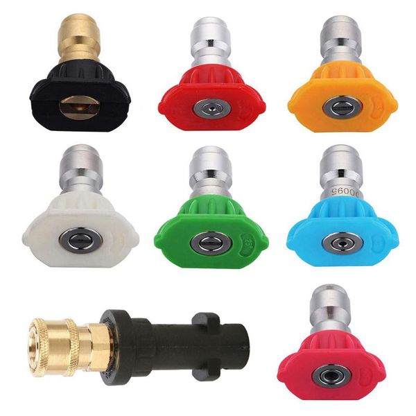 water gun & snow foam lance vodool 1/4 inch pressure washer adapter+7pcs nozzle tips coupler brass female for karcher k series
water gun & snow foam lance vodool 1/4 inch pressure washer adapter+7pcs nozzle tips coupler brass female for karcher k series