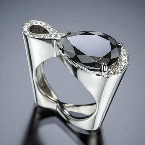 cluster rings glamour jewelry fashion black zircon women's ring girls party accessories engagement wedding lover gift, Golden;silver
cluster rings glamour jewelry fashion black zircon women's ring girls party accessories engagement wedding lover gift, Golden;silver
