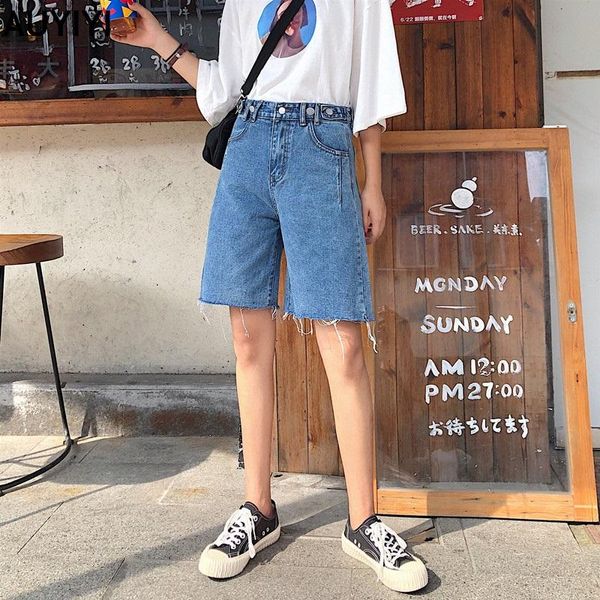 women's jeans high waist denim shorts women loose and thin korean five-point pants 2021 summer a-line wide-leg auyiyi, Blue
women's jeans high waist denim shorts women loose and thin korean five-point pants 2021 summer a-line wide-leg auyiyi, Blue