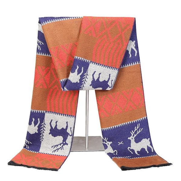 scarves scarf men's imitation cashmere winter european and american christmas gifts business outdoor travel warm products bib, Blue;gray
scarves scarf men's imitation cashmere winter european and american christmas gifts business outdoor travel warm products bib, Blue;gray