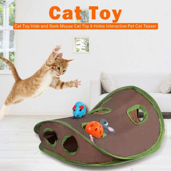 cat chase toy hide seek mouse hole tent 9 holes interactive with bell ball educational pet toys supplies
cat chase toy hide seek mouse hole tent 9 holes interactive with bell ball educational pet toys supplies