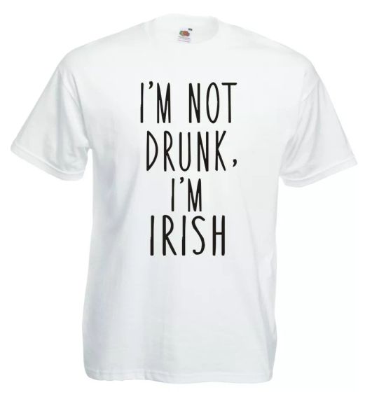 j689 mesh i am not drunk i am irish. beer oktoberfest t-shirt 100% cotton, White;black
j689 mesh i am not drunk i am irish. beer oktoberfest t-shirt 100% cotton, White;black