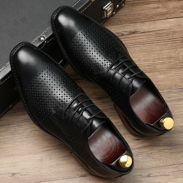 dress shoes men's casual handmade business oxford genuine leather moccasins lace up fashion shoes footwear epaw, Black
dress shoes men's casual handmade business oxford genuine leather moccasins lace up fashion shoes footwear epaw, Black