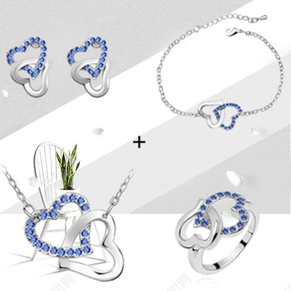 earrings & necklace women luxury simple heart crystal pendant sets fashion to geometric accessories jewelry, Silver
earrings & necklace women luxury simple heart crystal pendant sets fashion to geometric accessories jewelry, Silver