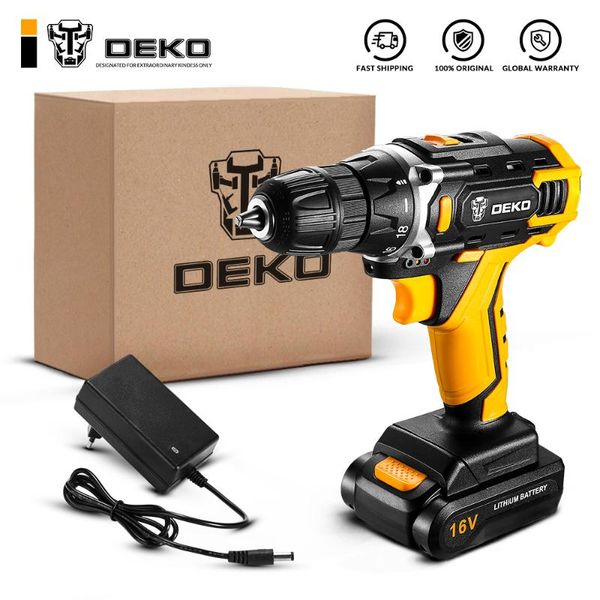 professiona electric drills deko loner 16v cordless drill screwdriver mini wireless power driver dc with speed lithium-ion battery 18+1s
professiona electric drills deko loner 16v cordless drill screwdriver mini wireless power driver dc with speed lithium-ion battery 18+1s
