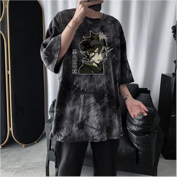 men's t-shirts black clover anime t-shirt short sleeve round neck tie dye fashion o-neck, White;black
men's t-shirts black clover anime t-shirt short sleeve round neck tie dye fashion o-neck, White;black