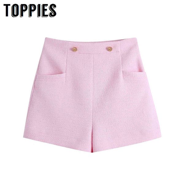 ies new pink shorts women tweed buttons short pants women sweet shorts 210412, White;black
ies new pink shorts women tweed buttons short pants women sweet shorts 210412, White;black