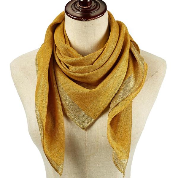 scarves square scarf plain shawl shine gold lurex border headscarf hijab cover soft fashion for women light weight 90x90cm, Blue;gray
scarves square scarf plain shawl shine gold lurex border headscarf hijab cover soft fashion for women light weight 90x90cm, Blue;gray