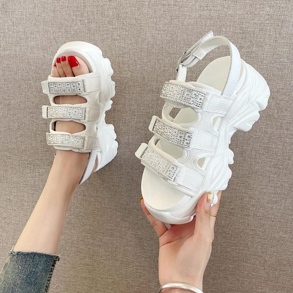 dress shoes summer fashion style roman leisure one word buckle thick bottom slope with rhinestone elegant ladies sports sandals., Black
dress shoes summer fashion style roman leisure one word buckle thick bottom slope with rhinestone elegant ladies sports sandals., Black
