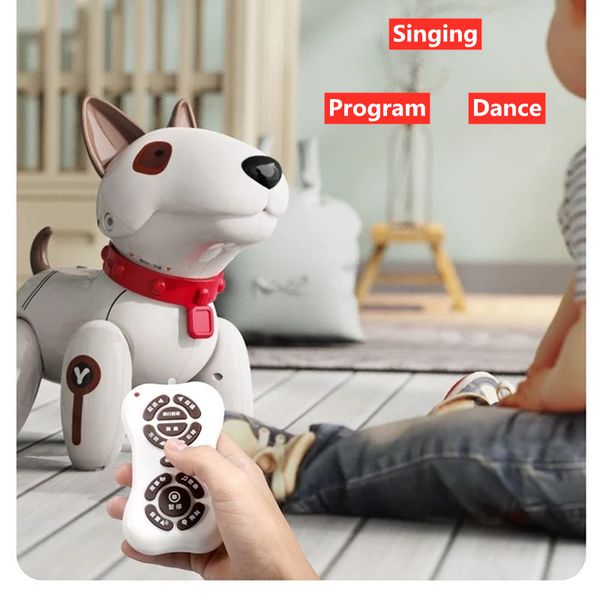 high simulation pet dog 2.4g remote control rc robot with walking singing dancing sound intelligent programming animal kid gift
high simulation pet dog 2.4g remote control rc robot with walking singing dancing sound intelligent programming animal kid gift