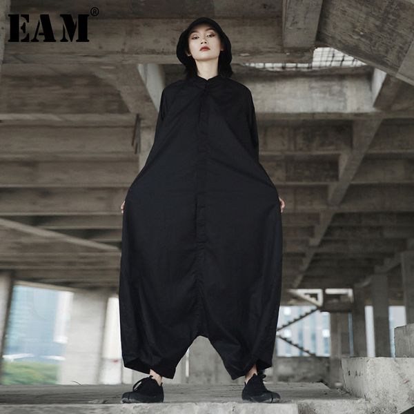 eam 2021 spring trendy new personality loose big size solid color half sleeve o-neck jumpsuit women ya11601, Black;white
eam 2021 spring trendy new personality loose big size solid color half sleeve o-neck jumpsuit women ya11601, Black;white