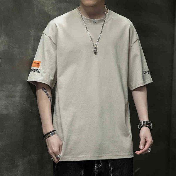 men's t shirt 2021 summer short sleeve t-shirt round neck casual half bottom fashion brand embroidered cotton men, White;black
men's t shirt 2021 summer short sleeve t-shirt round neck casual half bottom fashion brand embroidered cotton men, White;black